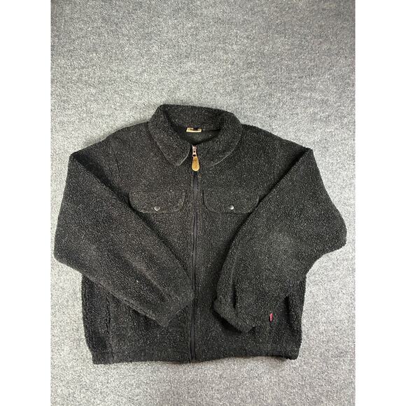 Vintage Woolrich Full Zip Jacket Shacket Sweater Fleece Soft Women's Sz. M - Picture 1 of 9